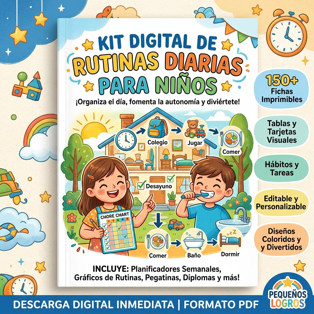 Kit de Rutinas Diarias para Niños